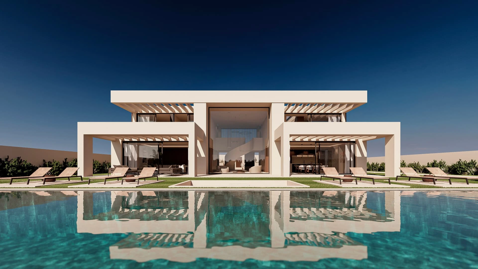 Projet de villa contemporaine avec piscine à Finca Cortesín, Casares