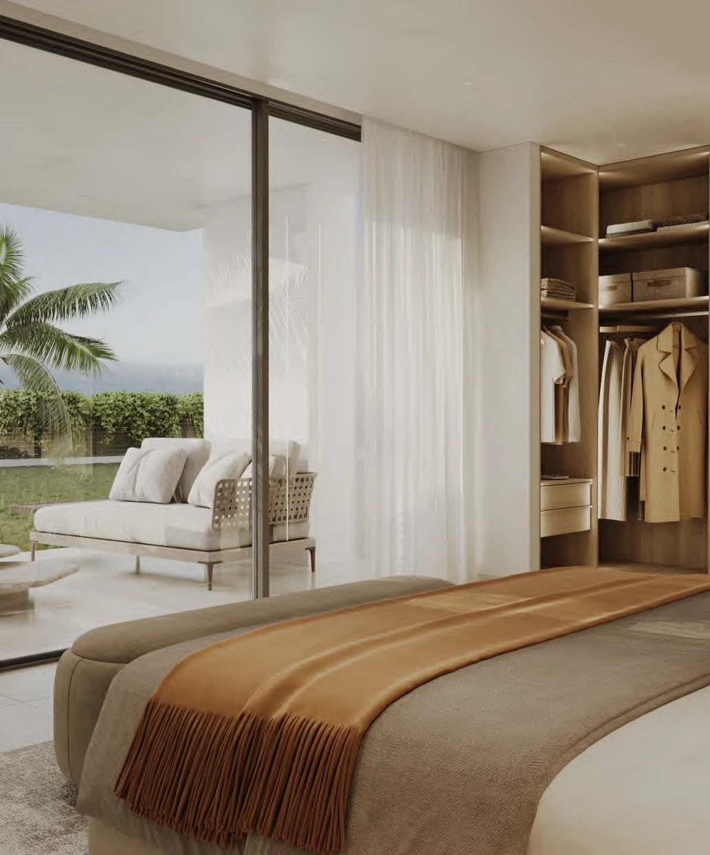 Dormitorio con salida a terraza privada