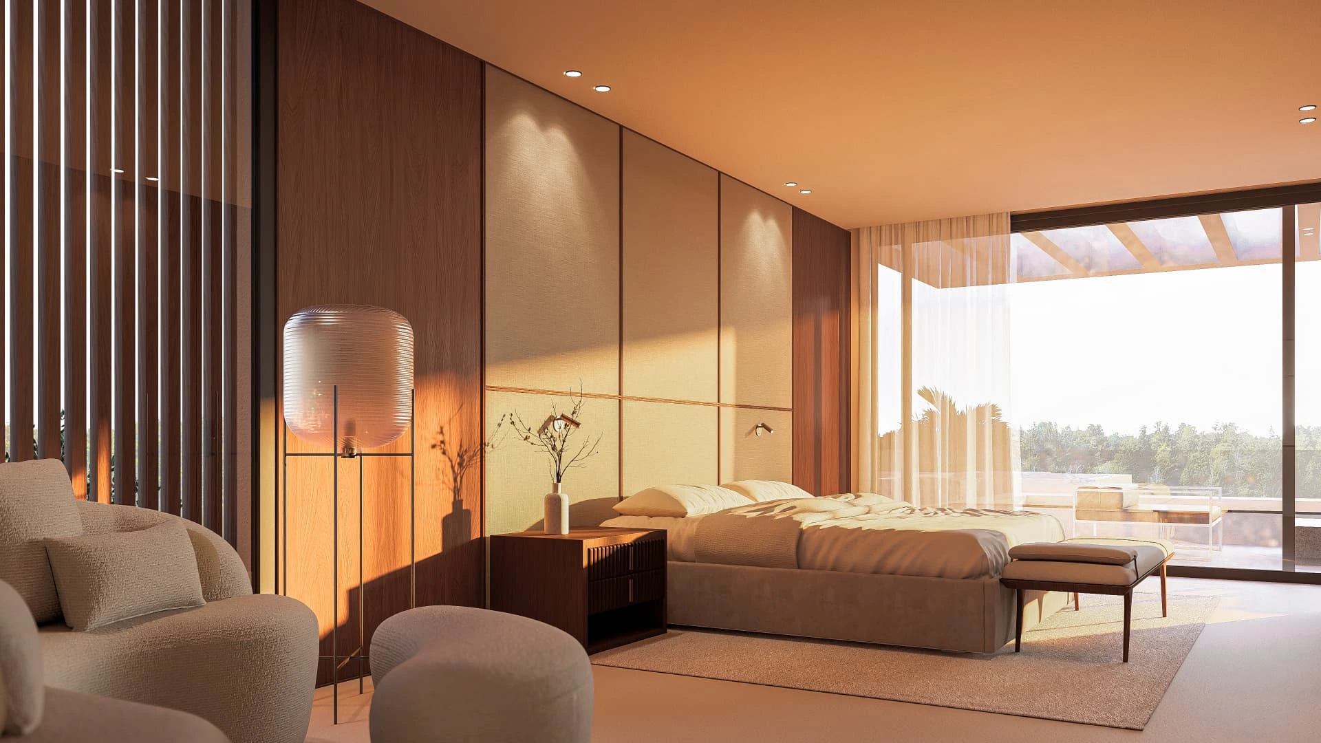Dormitorio principal con salida a la terraza