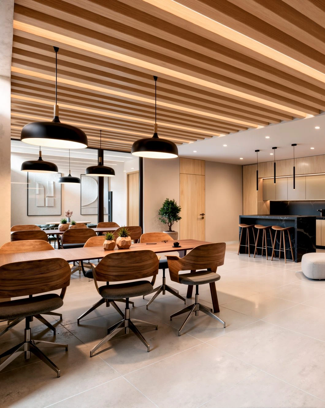Espacio de coworking y área social