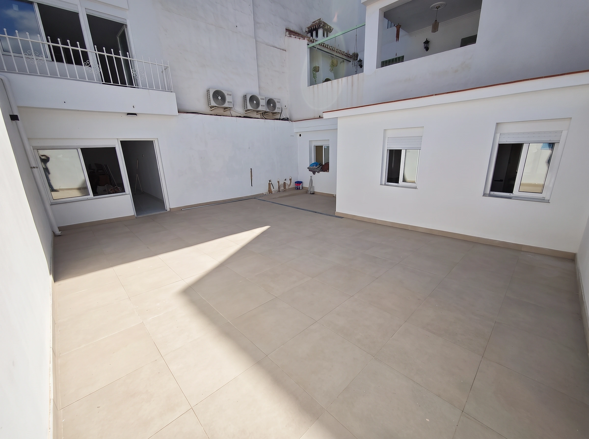 Patio privado de la vivienda renovada en Alhaurín el Grande
