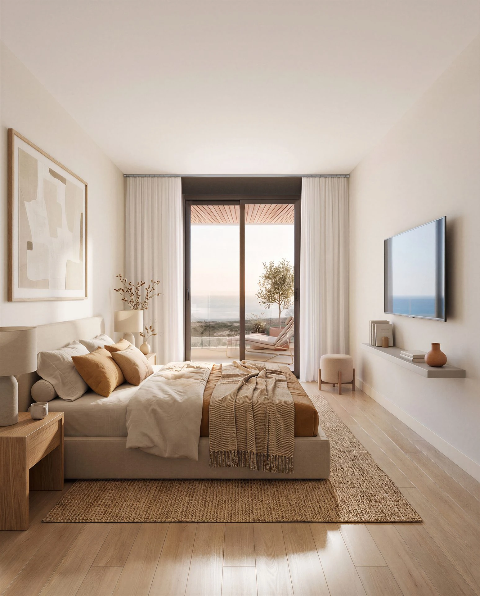 Dormitorio con salida al exterior