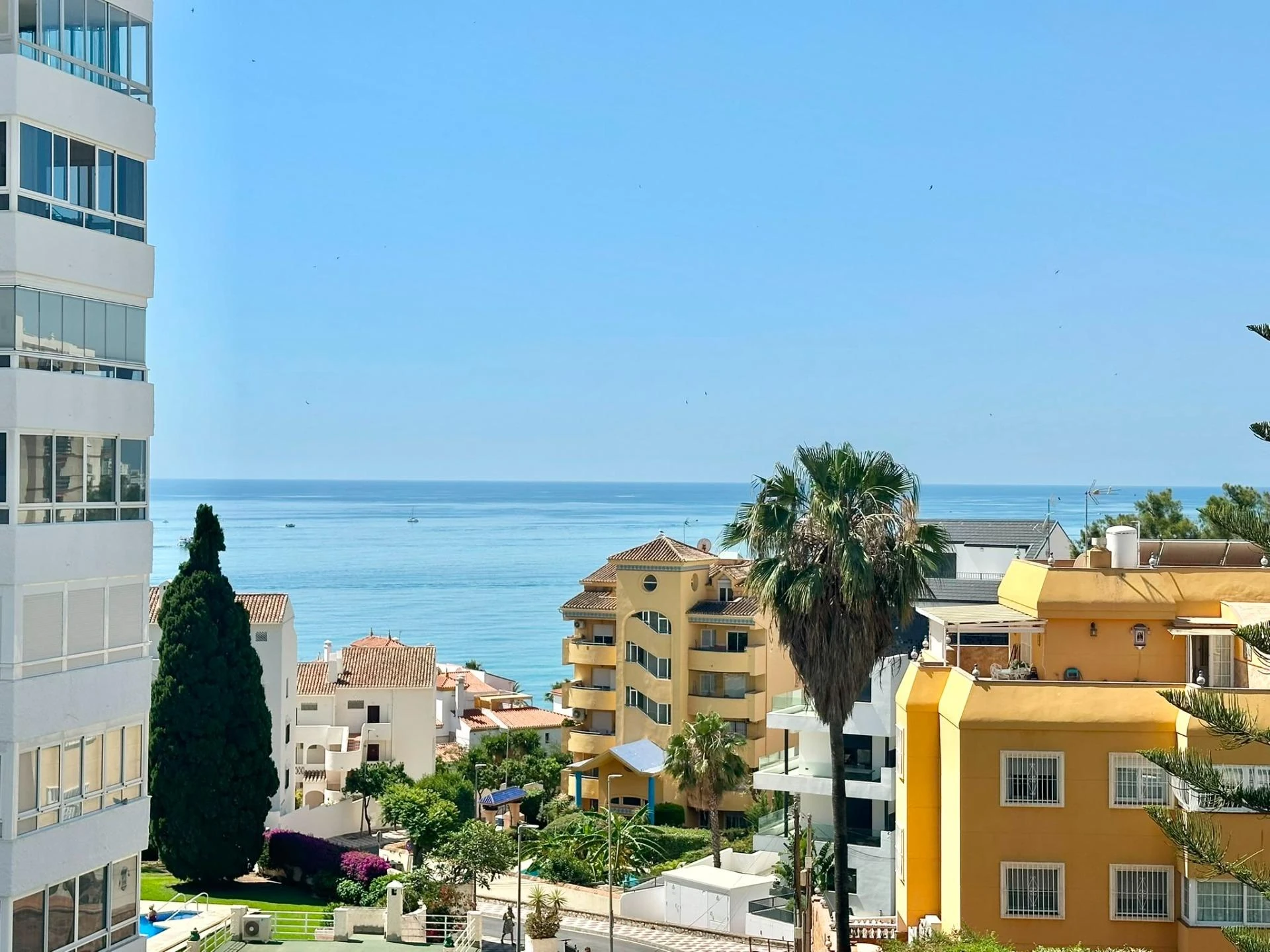 Vista al Mediterráneo desde la vivienda en Arroyo de la Miel