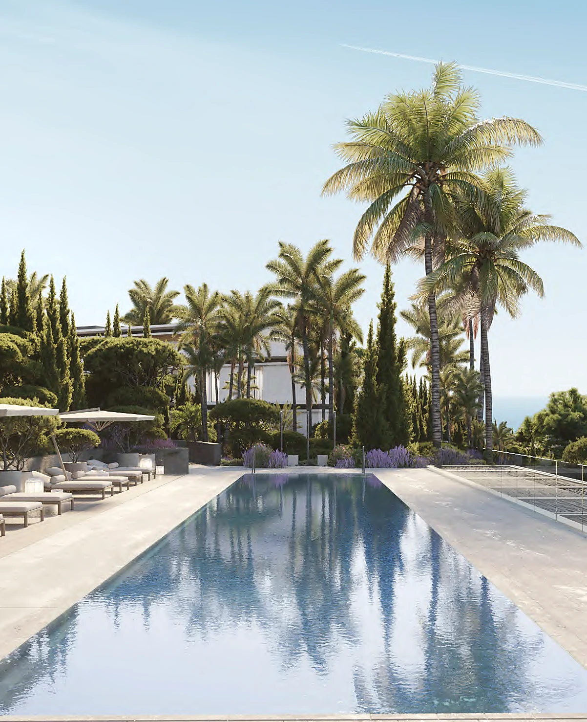 piscina exterior y jardines de Emerald View