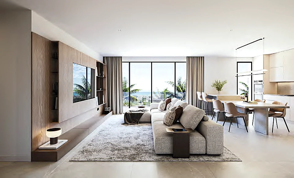 salón comedor abierto en una vivienda de Emerald View
